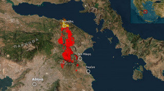 Η διαδρομή της πύρινης λαίλαπας από τον Βαρνάβα μέχρι Πεντέλη και Χαλάνδρι