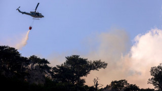 Φωτιά στην Τροιζηνία - Στη μάχη 10 εναέρια μέσα