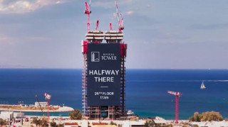 Στο 50% η κατασκευή του ουρανοξύστη στο Ελληνικό - Έφτασε στον 25ο όροφο