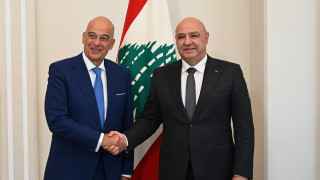 Συναντήσεις Δένδια στη Βηρυτό με πρόεδρο, αντιπρόεδρο και υπουργό Άμυνας του Λιβάνου