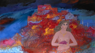 Στην «Ατλαντίδα» του ζωγράφου Γιώργου Σταθόπουλου:  Ένα εικονογραφημένο μυθιστόρημα για το καλοκαίρι