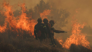 Φωτιά στα Μέγαρα: Ισχυρές εναέριες και επίγειες πυροσβεστικές δυνάμεις στο σημείο