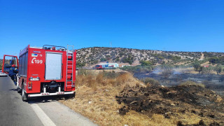 Φωτιά σε υπαίθριο χώρο επιχείρησης στην ΒΙΠΕ Βόλου - Ήχησε το 112