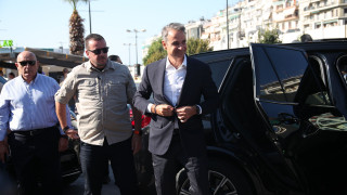 ΔΕΘ: Η άφιξη του Κ. Μητσοτάκη στο Βελλίδειο Συνεδριακό Κέντρο