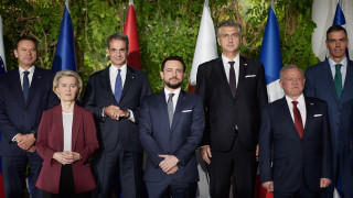 Η συνέντευξη Τύπου του Κυριάκου Μητσοτάκη και των ηγετών της MED9 στη Σλοβενία