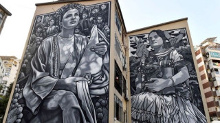 Τοιχογραφία της Πάολα Ντελφίν για τα 80 χρόνια διπλωματικών σχέσεων Μεξικού και Λιβάνου