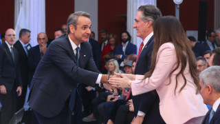 Το τετ α τετ Μητσοτάκη - Γκίλφοϊλ στο Ζάππειο στη δεύτερη μέρα των εργασιών της P-TEC