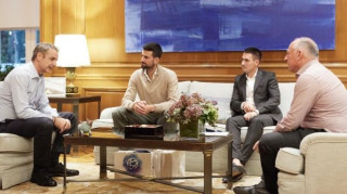 Συνάντηση του Κυριάκου Μητσοτάκη με τον Νόβακ Τζόκοβιτς - Τι συζητήθηκε