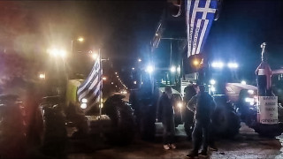 Μπλόκο αγροτών στο Καλπάκι: Παραταγμένα τα τρακτέρ – Κλειστός ο δρόμος προς Κακαβιά για φορτηγά