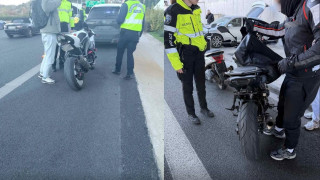 Συνελήφθη ο οδηγός μηχανής που παρέσυρε και τραυμάτισε αστυνομικούς στην Αττική Οδό