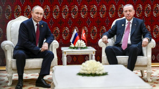 Συνάντηση Ερντογάν - Πούτιν στην Ασκαμπάτ του Τουρκμενιστάν