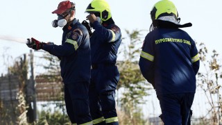 Φωτιά σε απορρίμματα κοντά στη Σχολή Δικαστών στη Θεσσαλονίκη
