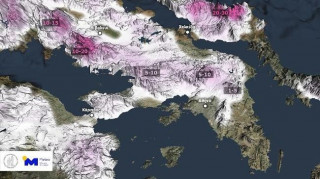 Χάρτες του Meteo καταγράφουν πού θα πέσουν χιόνια παραμονή Πρωτοχρονιάς - Στα «λευκά» και η Αττική