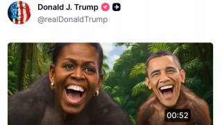 Διαγράφτηκε από τον λογαριασμό του Τραμπ το βίντεο που δείχνει τους Ομπάμα ως πιθήκους