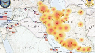 Ο χάρτης των ΗΠΑ με τις επιθέσεις στο Ιράν τις 10 ημέρες του πολέμου