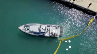 Σενάριο πλήγματος σε δεξαμενόπλοιο από drone σε άσκηση του Λιμενικού στην Ελευσίνα