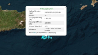 Μετασεισμοί 4,2 και 4 Ρίχτερ μετά την ισχυρή δόνηση ανοιχτά του Λασιθίου