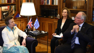 Στο προεδρικό μέγαρο η πριγκίπισσα Άννα του Ηνωμένου Βασιλείου