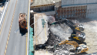 Θεσσαλονίκη - Flyover: Ολοκληρώθηκε η κατεδάφιση του δεύτερου τμήματος της γέφυρας Πανοράματος