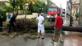 Ηγουμενίτσα: Ισχυροί άνεμοι ξήλωσαν στέγη που καταπλάκωσε αυτοκίνητα