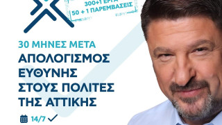 Απολογισμός Ευθύνης: Εκδήλωση Χαρδαλιά για τους 30 πρώτους μήνες στην Περιφέρεια Αττικής