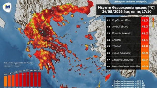 «Βράζει» η χώρα: Σε ποιες περιοχές ο υδράργυρος ξεπέρασε σήμερα τους 40 βαθμούς Κελσίου