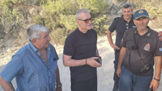Στο Μαρκόπουλο Ωρωπού μετέβη ο Ευάγγελος Τουρνάς - Χωρίς ενεργό μέτωπο η φωτιά