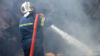 Φωτιά σε εργοστάσιο παραγωγής χημικών προϊόντων στην Αυλίδα