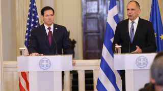 Live οι κοινές δηλώσεις Γεραπετρίτη - Ρούμπιο στον Τύπο