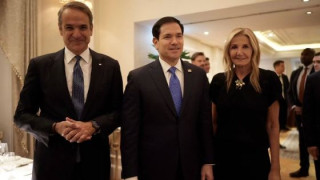 Το καλωσόρισμα της Μαρέβας Μητσοτάκη στον Μάρκο Ρούμπιο από το δείπνο