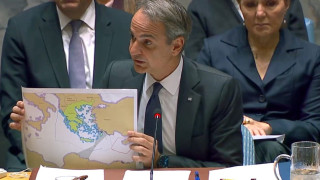 ΟΗΕ: Ο Μητσοτάκης αποδομεί το τουρκολιβυκό μνημόνιο με χάρτη - «Η γεωγραφία δεν ξαναγράφεται»
