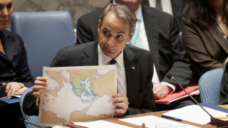 ΟΗΕ: Ο Μητσοτάκης αποδομεί το τουρκολιβυκό μνημόνιο με χάρτη - «Η γεωγραφία δεν ξαναγράφεται»