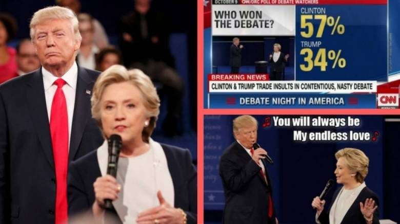 Εκλογές ΗΠΑ 2016: το «γλέντι» στο τουίτερ μετά το 2ο ντιμπέιτ