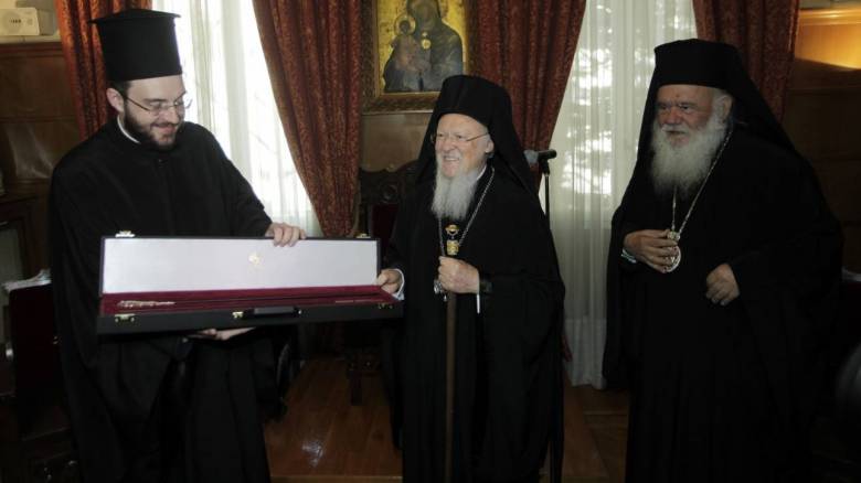 Η οικονομική κρίση στη συνάντηση Βαρθολομαίου - Ιερώνυμου (pics)