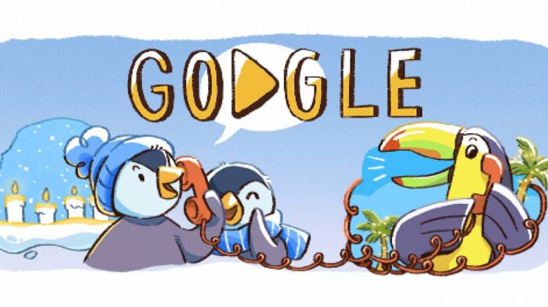 Το εορταστικό Doodle της Google για τα Χριστούγεννα