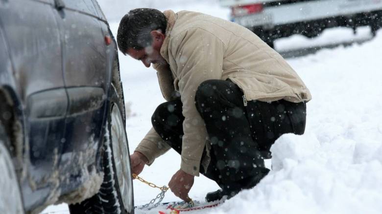 Καιρός: Πού χρειάζονται αντιολισθητικές αλυσίδες
