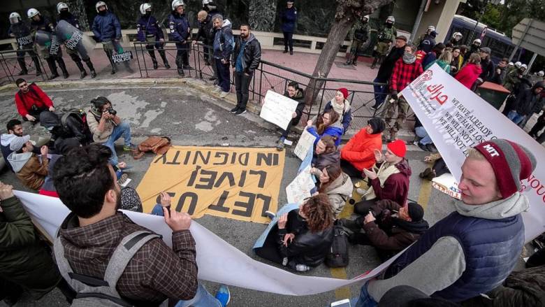 Κινητοποίηση προσφύγων ενάντια στην απομάκρυνσή τους από δομές στέγασης