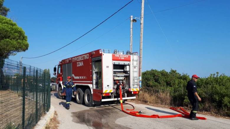 Κεφαλονιά: Πυρκαγιά κοντά στο αεροδρόμιο του νησιού
