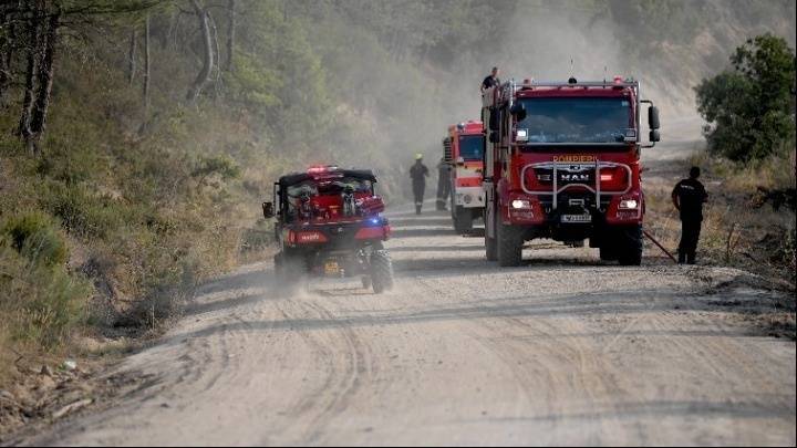 Διπλό πύρινο μέτωπο σε δασικές εκτάσεις στην Κορινθία - Τραυματίστηκε πυροσβέστης