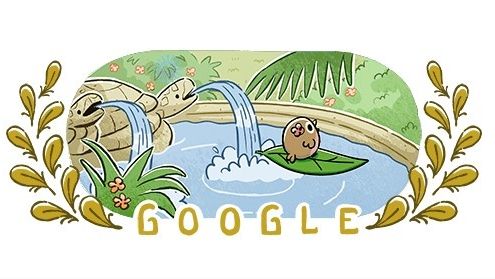 Το Doodle της Google για το σέρφινγκ στους Αγώνες στο Παρίσι