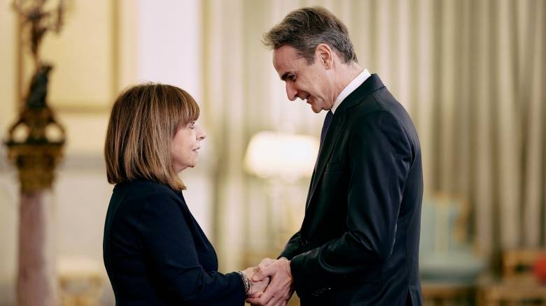 Το «ευχαριστώ» του Κυριάκου Μητσοτάκη στην Κατερίνα Σακελλαροπούλου