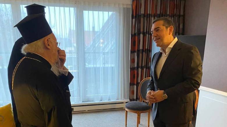 Με τον Πατριάρχη Βαρθολομαίο συναντήθηκε ο Τσίπρας - Οι πόλεμοι στο επίκεντρο της συζήτησης