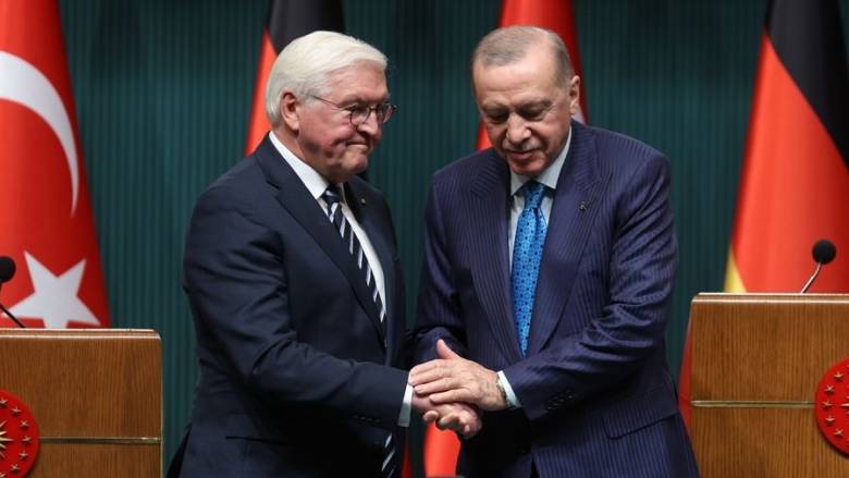 Η εκεχειρία στη Γάζα στο επίκεντρο της συνάντησης Ερντογάν - Σταϊνμάιερ στην Άγκυρα