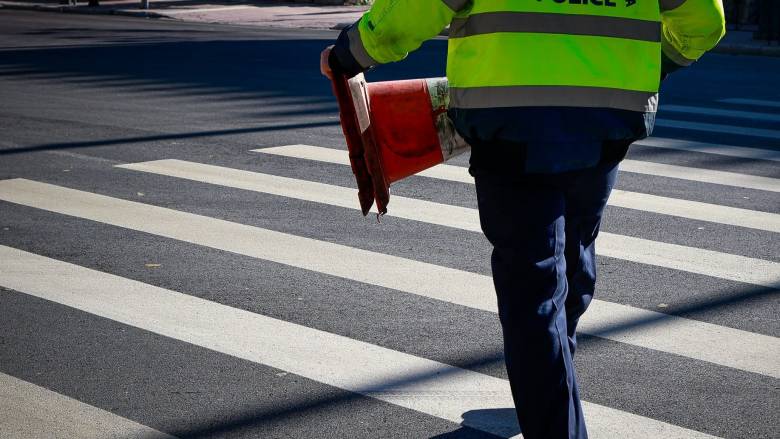 Διακοπή κυκλοφορίας στου Ζωγράφου λόγω ολισθηρού οδοστρώματος