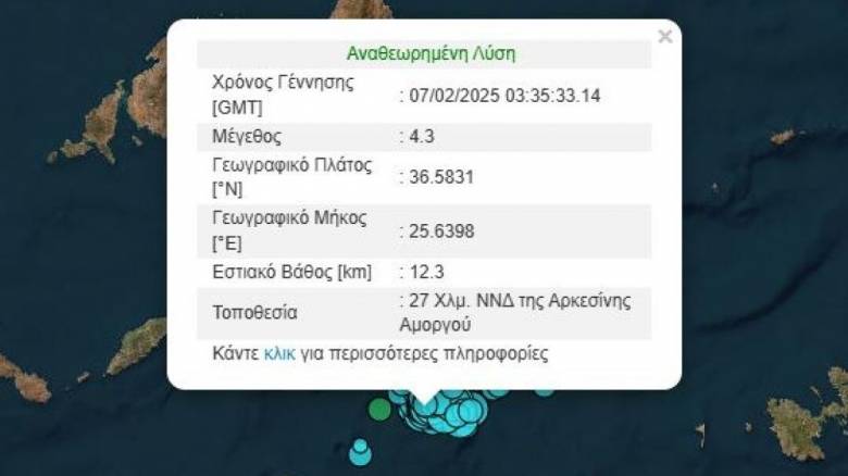 Σεισμός 4 βαθμών της κλίμακας Ρίχτερ κοντά στην Πάτρα