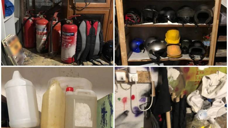 Ολοκληρώθηκε η εκκένωση της κατάληψης στην Κρήτη - Κατασχέθηκαν κοντάρια, κράνη, πυροσβεστήρες