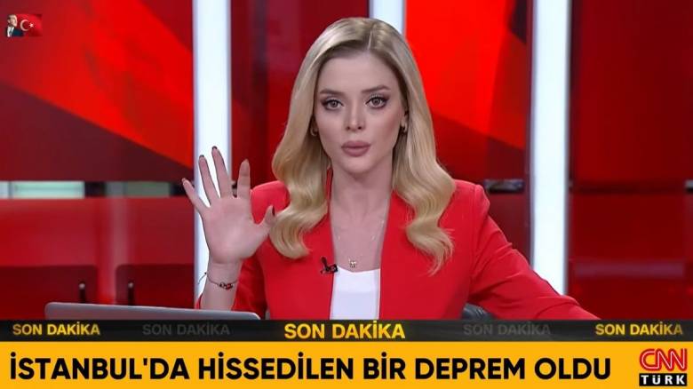 Τουρκία: Η στιγμή του σεισμού στην Κωνσταντινούπολη στον αέρα του CNN Turk