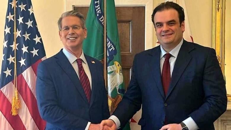 Τετ α τετ Πιερρακάκη με τον Αμερικανό ομόλογό του Μπέσεντ - Στο επίκεντρο η οικονομική συνεργασία