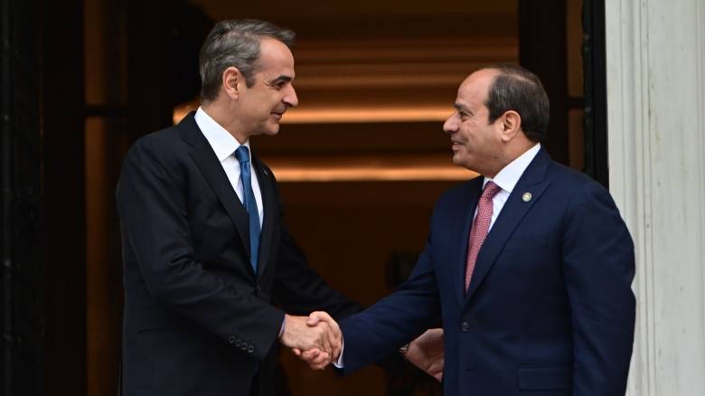 Στο Μέγαρο Μαξίμου αυτή την ώρα ο Αλ Σίσι - Σε εξέλιξη η συνάντηση με τον Κ. Μητσοτάκη