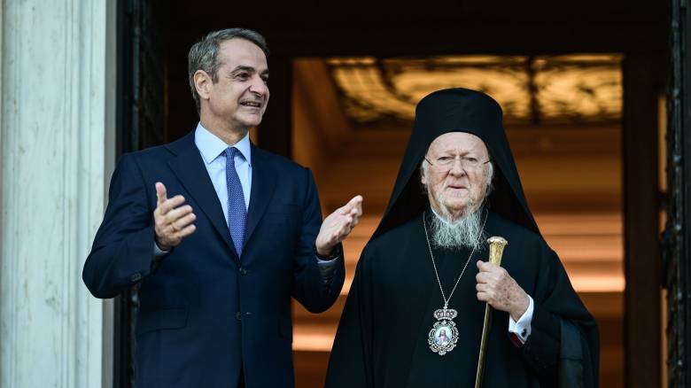Με τον Οικουμενικό Πατριάρχη Βαρθολομαίο θα συναντηθεί αύριο ο Κυριάκος Μητσοτάκης